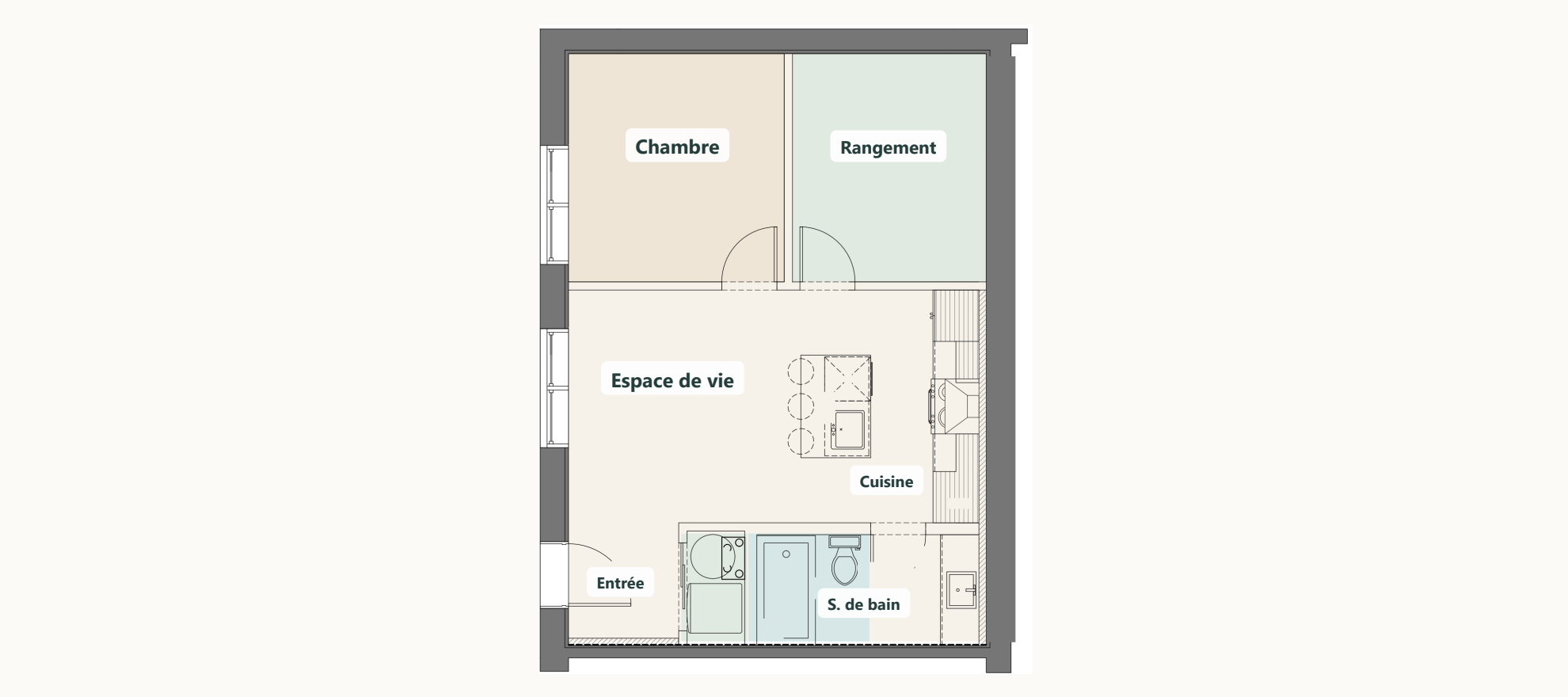Plan du logement de type D